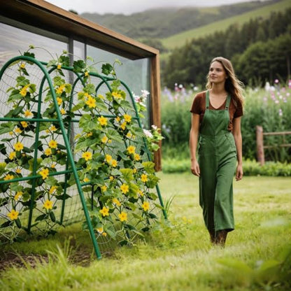 Garvee Garden Arch Trellis for Raised Beds, 4 FT - size: 4x4x2 Ft