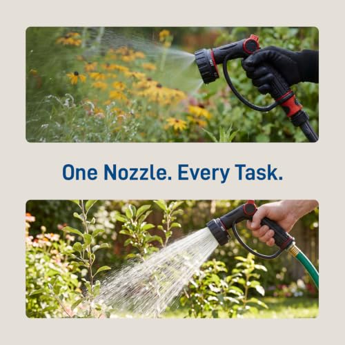 Orbit 58993 7-Pattern Watering Nozzle with Thumb Control, Black - size: 7-Pattern, style: Thumb Control