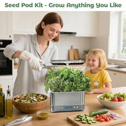 Herb Seed Pod Kit for AeroGarden, idoo, Ahopegarden, MUFGA Hydroponics Garden with Genovese Basil, Thai Basil, Thyme, Cilantro, Peppermint, and Arugula - Compatible with All Hydroponics (8-Pod) - color: Herbs
