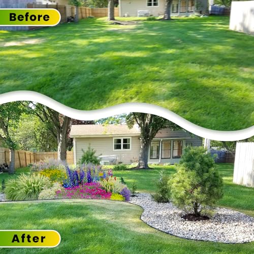 Garden Edging Coil 2" x 100', Landscape Edging Kit with 120 Spikes