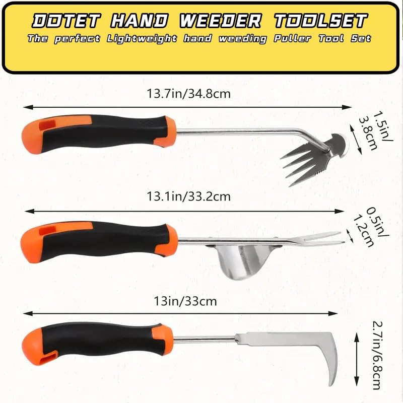 Weed Remover Tool,2026 New Weeding Tools Gardening,Weed Puller Tool with Long Handle (Mixed Color 3PCS)