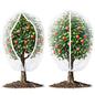 Fruit Tree Netting Cover with Zipper & Drawstring, 2 Packs 8ft x 8ft Insect Bird Barrier Netting for Garden Protection, Ultra Fine Mesh Garden Netting - size: 8 x 8 ft(2 Packs)
