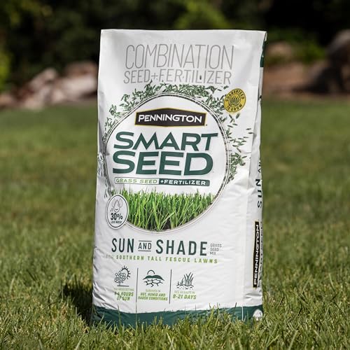 Pennington Smart Seed Sun & Shade Mix, South Tall Fescue Grass Seed, 7 lb - size: Sun & Shade South 7lb