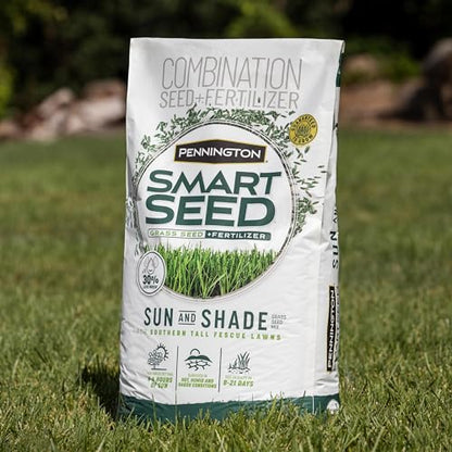 Pennington Smart Seed Sun & Shade Mix, South Tall Fescue Grass Seed, 7 lb - size: Sun & Shade South 7lb