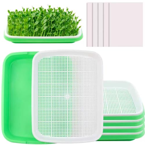 5 Pack Seed Sprouter Tray with Germinating Paper