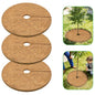 ZeeDix 24 Inch Coconut Fiber Tree Ring Mulch Mat, 3 Pack Tree Mulch Ring - color: 3 Pack, size: 24 Inch
