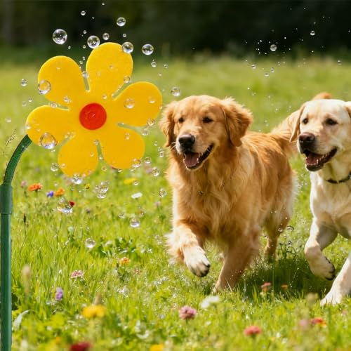 Crazy Daisy Sprinkler Funny Dancing Flower Sprinkler for Dogs
