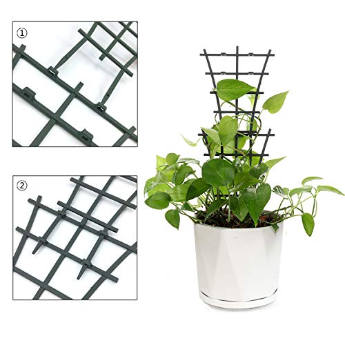 Feitore 12Pcs Indoor Plant Trellis for Climbing Plants Outdoor, Stackable - size: 12 Pcs
