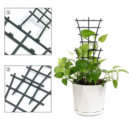 Feitore 6Pcs Indoor Plant Trellis for Climbing Plants Outdoor, Stackable