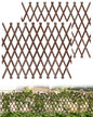 2 Pack Expandable Wooden Lattice Fence Panel, 3.2 x 6.1 Ft - color: 2 Pack, size: 3.2 x 6.1 ft