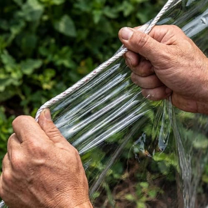 Clear Tarp Heavy Duty Waterproof18 Mil,Transparent PVC Plastic Tarpaulin with Rustproof Grommets and Reinforced Edges, Ideal for Greenhouse,Patio Enclosure,Porch Rain Blocker and Outdoor Cover 7'x10' - size: 7x10ft