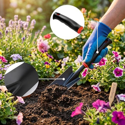 Garden Shovel, Garden Trowel,Spade Shovel Hand Rake Gardening Tools,Digging
