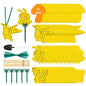 Fruit Fly Trap 96 Pack Yellow Sticky Gnat Killer Traps for Indoor Plants - size: 96 Packs