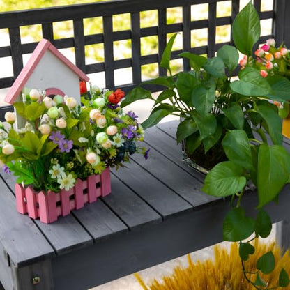 Outsunny Outdoor Potting Bench Table with Sliding Tabletop, Gray