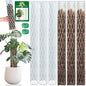 Sisher 6 Pcs Monstera Moss Pole,Plastic Moss Poles for Climbing Plants - size: 6 PACK