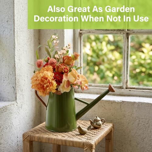 Watering Can for Outdoor&Indoor Plants，1.5 Gallon，Dark Green - color: Dark Green
