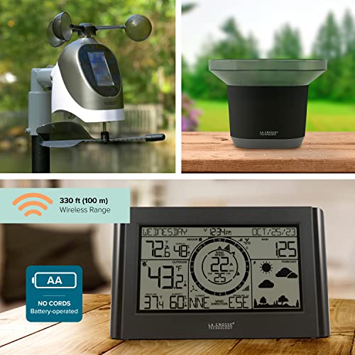 La Crosse Technology 328-96087-INT Black & White Professional Weather Station