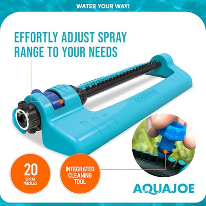 Aqua Joe Oscillating Lawn Sprinkler, 4400 Sq Ft, 3 Pack, SJI-OMS20