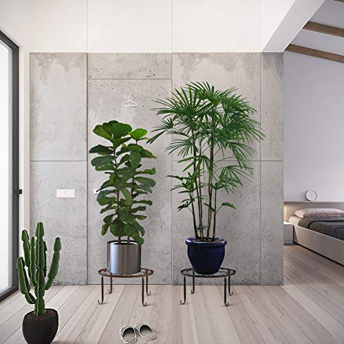 Lewondr 3 Pack Potted Plant Stand