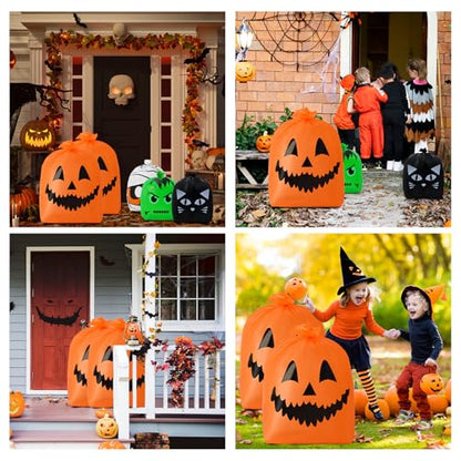 Halloween Leaf Lawn Bags 9 Pcs