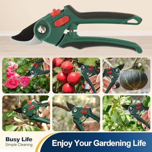 Yocada Garden Pruning Shears 2 Pack Garden Clippers Steel Shears Scissors