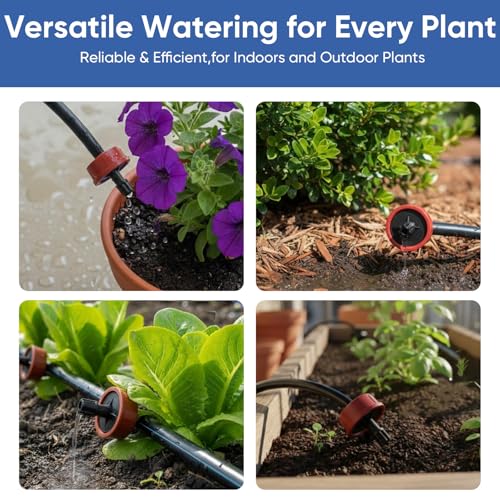 1 GPH Pressure Compensating Drippers for Irrigation System,25 Pack - size: 1 GPH 25PCS