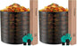 VIVOSUN 300 Gallon Outdoor Compost Bin, Expandable Composter, Easy to Setup & Large Capacity for Backyard, Lawn (Black with Gloves) (Pack of 2) - size: 300 Gallon (Pack of 2)