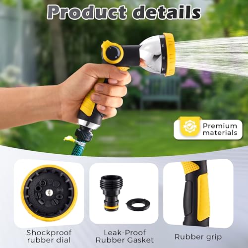 Garden Hose Nozzle High Pressure Leak Proof Spray Water Hose Nozzle Sprayer