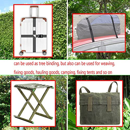 1 Roll 65.6 Feet Tree Tie for Plant Support Garden Strap 1 Inch Width Staking and Guying Material 1,800 Lbs Strength (Army Green) - color: Army Green