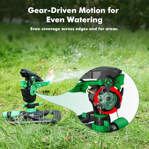 RESTMO Impact Sprinklers for Yard,Large Area Yard Sprinkler