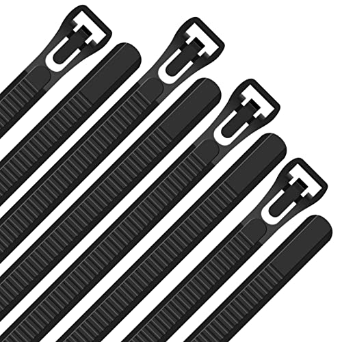 100Pcs 24Inch Heavy Duty Industrial Reusable Cable Wrap Ties - size: Reusable 24Inch 100Pcs