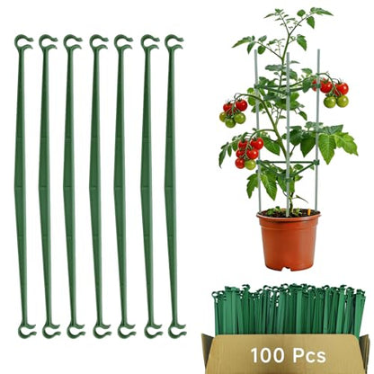 100pcs Garden Stakes Arms for Tomato Cage, 11mm, No Stake - size: 11mm/0.43inch