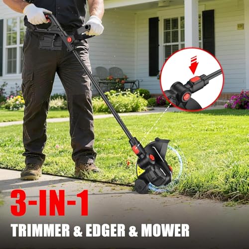 3-in-1 Cordless Weed Wacker Compatible with Milwaukee M18 18V Battery