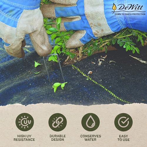 Dewitt Sunbelt Heavy-Duty Weed Barrier Fabric 3.2 oz, 3 x 300 Feet, 2-Pack - size: 2 Pack, style: 3' x 300'
