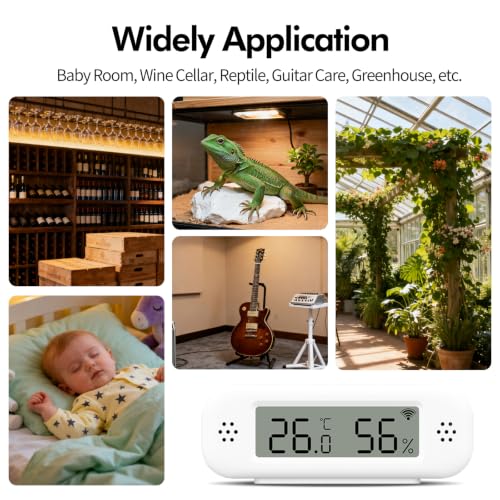 eMylo WiFi Thermometer Hygrometer, Smart Mini Temperature Humidity Sensor