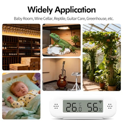 eMylo WiFi Thermometer Hygrometer, Smart Mini Temperature Humidity Sensor