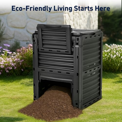 Yesker Outdoor Garden Compost Bin, 80 Gallon - size: 80 Gallon
