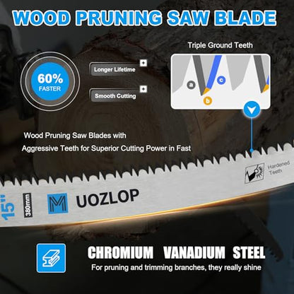5TPI 3Pcs 15inch Japanese Teeth Reciprocating Saw Blade - size: 15inch/5TPI