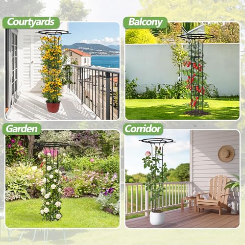 Trellis for Climbing Plants Outdoor, 72“Mushroom Top Trellis(2 Pack) - size: 2 pack(Square)