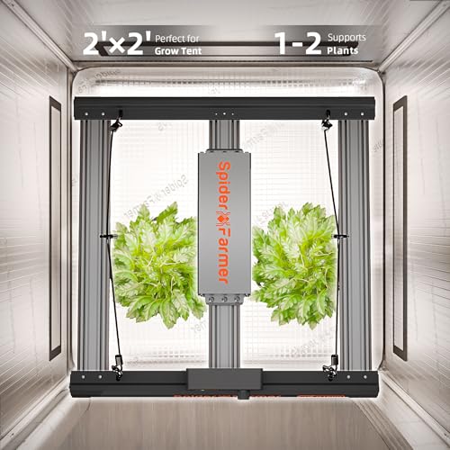Spider Farmer G1500 150W Led Grow Lights for Indoor Plants, App Controlled - size: 2x2 Coverage, 150W