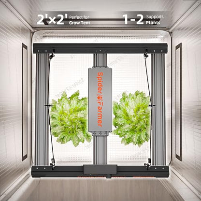 Spider Farmer G1500 150W Led Grow Lights for Indoor Plants, App Controlled - size: 2x2 Coverage, 150W
