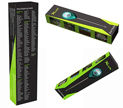 XLUX Green 2 Pack Soil Moisture Meter, Garden Lawn Indoor Outdoor Use - color: Green 2 Pack
