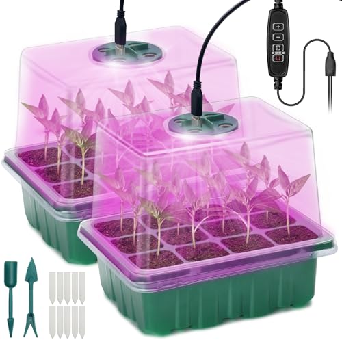 Idealife Seed Starter Tray,Plant Propagation Station with Grow Light,2 Pcs - size: 2 Packs