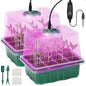 Idealife Seed Starter Tray,Plant Propagation Station with Grow Light,2 Pcs - size: 2 Packs