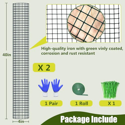 2 Pack Metal Moss Pole, 40" Moss Poles for Plants Monstera, Stackable Sphagnum Moss Pole for Climbing Plants Work with Sphagnum Moss(2 Pack 40") - color: 2 Pack 40"