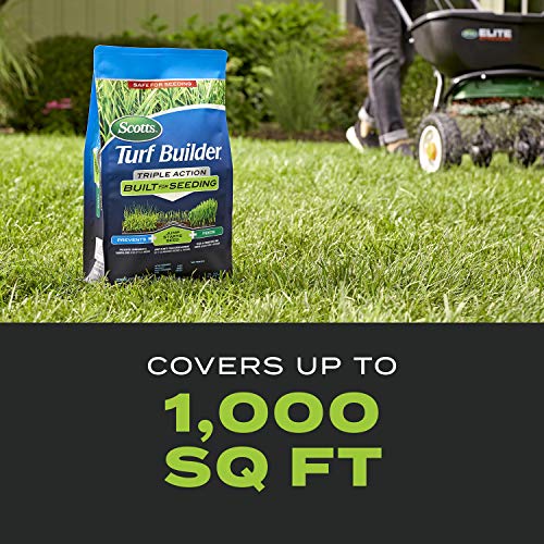 Scotts Turf Builder Triple Action Built for Seeding, 4.3 lbs. - size: 1,000 sq. ft., style: Triple Action