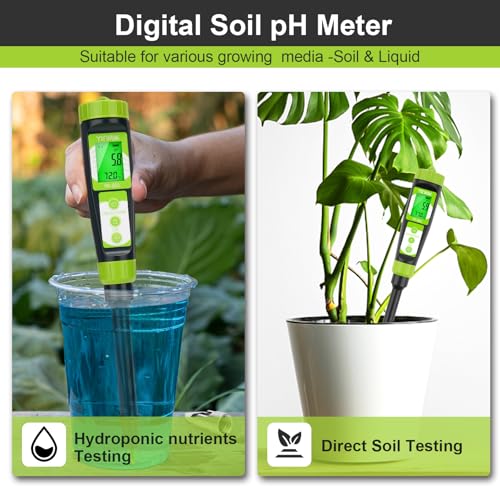 Digital Soil pH Moisture Tester,Plant pH Meter and Moisture Tester Combo