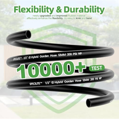 SPECILITE Lightweight Garden Water Hose 25 Ft x 1/2" - size: 25 FT