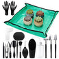 Gute 30Pcs Mini Succulent Tools Set,Plant Care Kit w/Repotting Mat