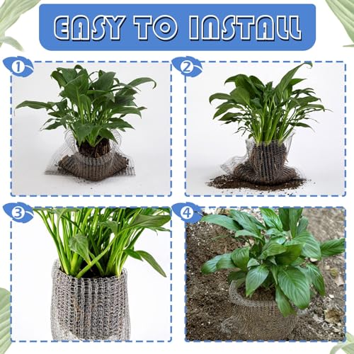 4Pcs 10 Gallon Root Guard Gopher Proof Wire Baskets for Root Protection - size: 10 Gallon